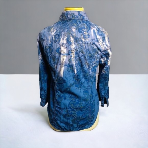 L Nine West Vintage American Button Down Shirt - Picture 3 of 5